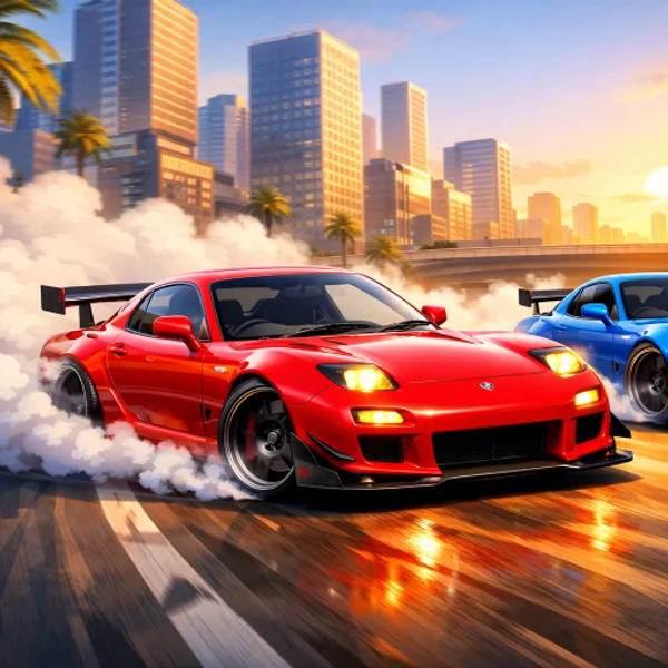 Two RX7 Drifters